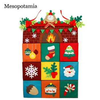 

DIY Non-Woven Fabric Oven Christmas Banners Woollen Felt Non Woven Cloth Material Package Party Flags Wedding Decoration Crafts