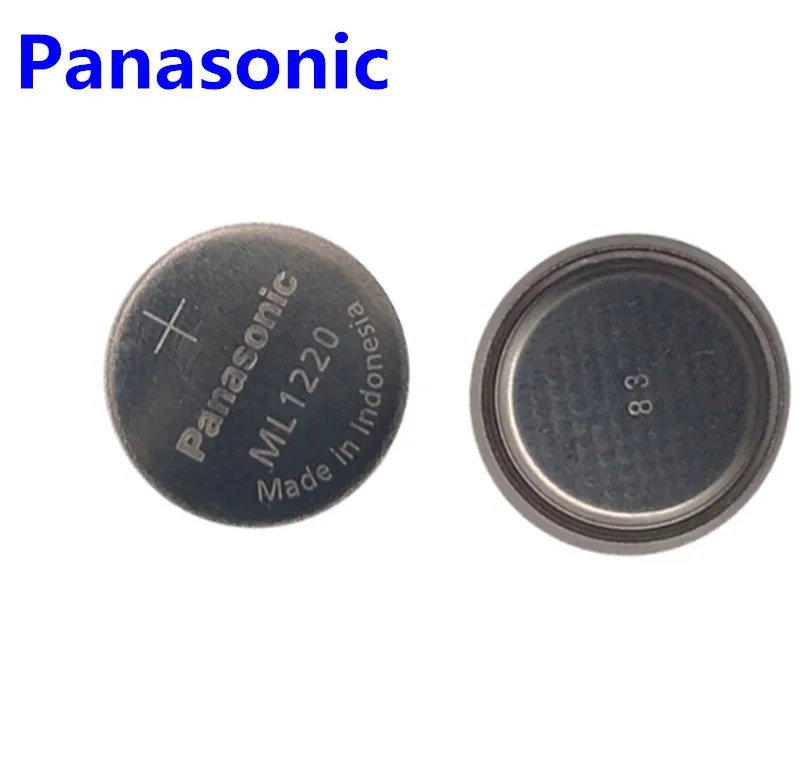 

2PCS/Lot Original Panasonic ML1220 3V ML 1220 Rechargeable CMOS RTC BIOS Back Up Cell Button Coin Battery Batteries