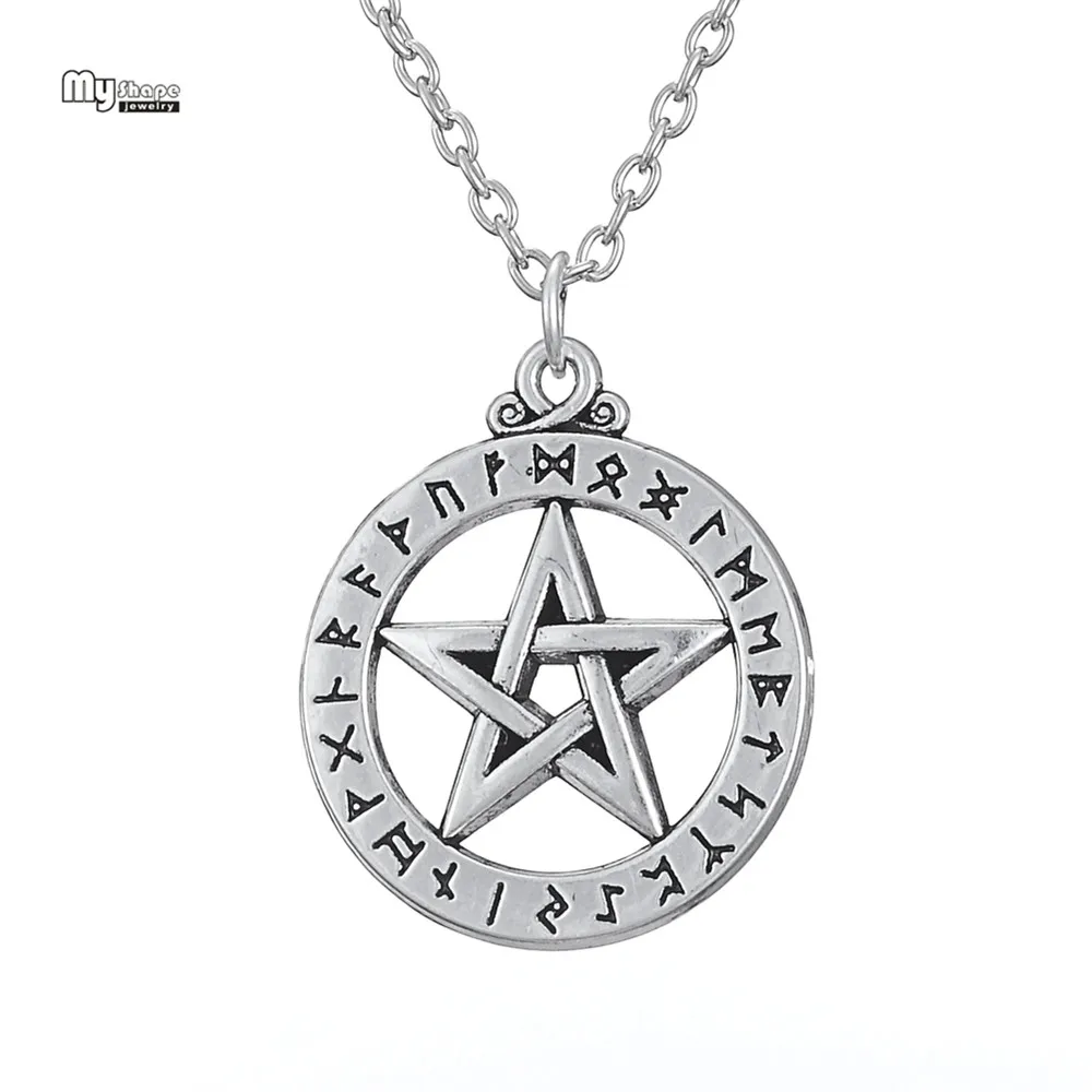 My Shape этническое Tetragrammaton колье нордические руны религия Звезда Давида кулон