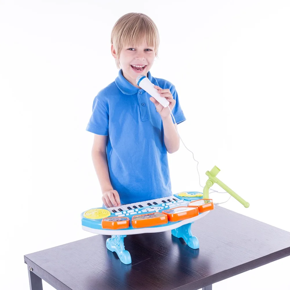 

Surwish 3 In 1 Children Plastic Electronic Keyboard Musical Instruments Toy