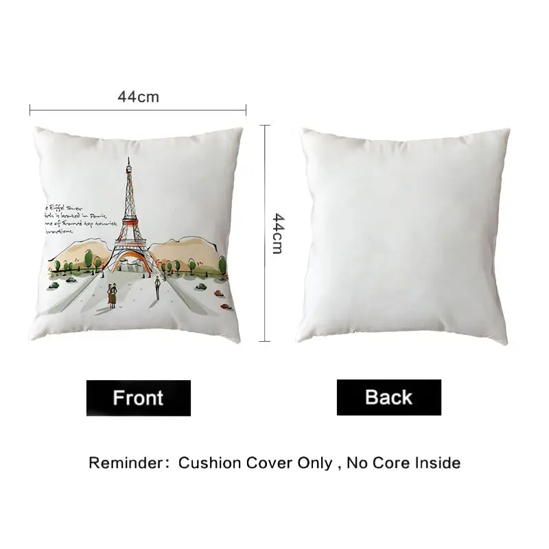 Новогодняя наволочка для подушки с оленем снеговиком собакой стариком красным