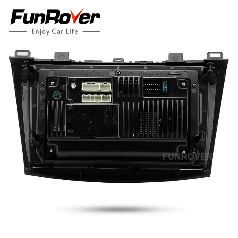 Sale Funrover 2 din Android 8.0 Car DVD auto radio tape recorder Player Autoradio GPS Navigation for Mazda 3 Axela wifi rds BT No DVD 5