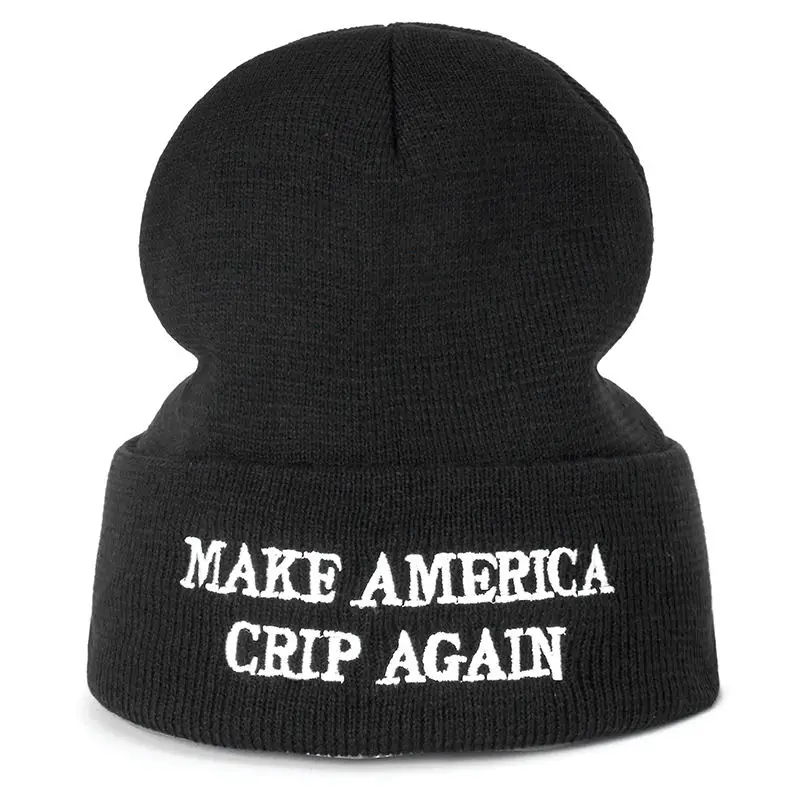 SANDMAN, высокое качество, с надписью MAKE AMERICA CRIP снова, повседневные шапочки для мужчин и женщин, модная вязанная зимняя шапка, хип-хоп, шапка Skullies