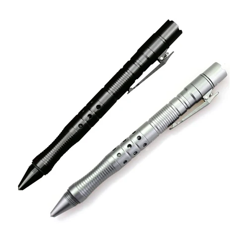 Home v1 192 h1122 ao ar livre lanterna led tactical defesa survival pen multifuncional cabeca de aco de