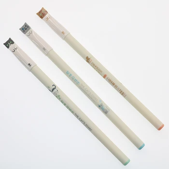 

3pcs Cute Cartoon Cat Letter 0.38mm Full Needle Gel Pen Children'S Student Favorite Stationery Gift School Office Supplies