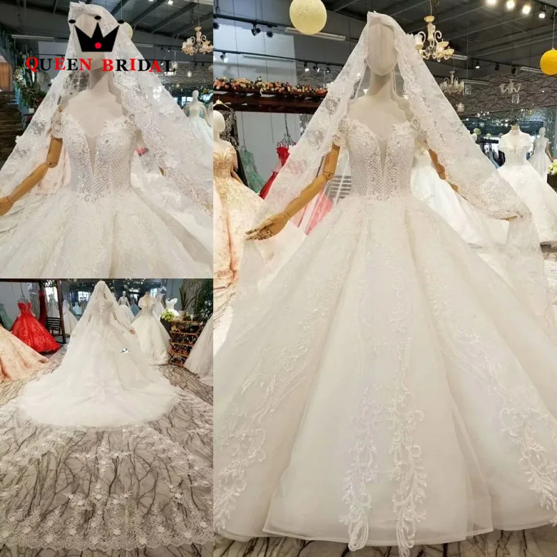 Настоящий образец 2019 Vestido De Noiva на заказ кружевное бисерное свадебное платье винтажные Свадебные платья королева свадебное платье WD164