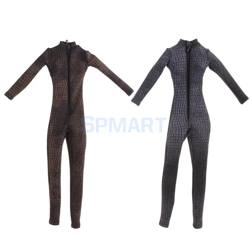 1/6 Scale Tight-fitting Zippered Body Suit Catsuit Jumpsuit for 12'' Hot Toys ZY Toys Female Action Figures 1/6 Scale Tight-fitting Zippered Body Suit Catsuit Jumpsuit for 12'' Hot Toys ZY Toys Female Action Figures