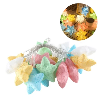 

3M Colorful Stars Light Strings 20 LED Lamp Strings Battery Powered for Christmas Wedding Birthday Party Decor (Warm White)