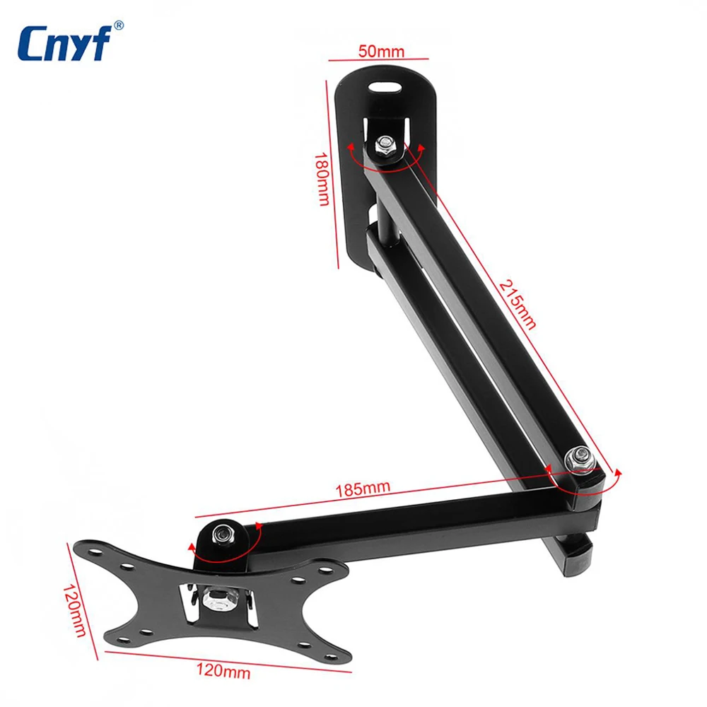 Universal TV Wall Mount Bracket Flat Panel TV Support 10 Degrees Tilt with Small Wrench for 10 - 26 Inch LCD LED Monitor Universal TV Wall Mount Bracket Flat Panel TV Support 10 Degrees Tilt with Small Wrench for 10 - 26 Inch LCD LED Monitor
