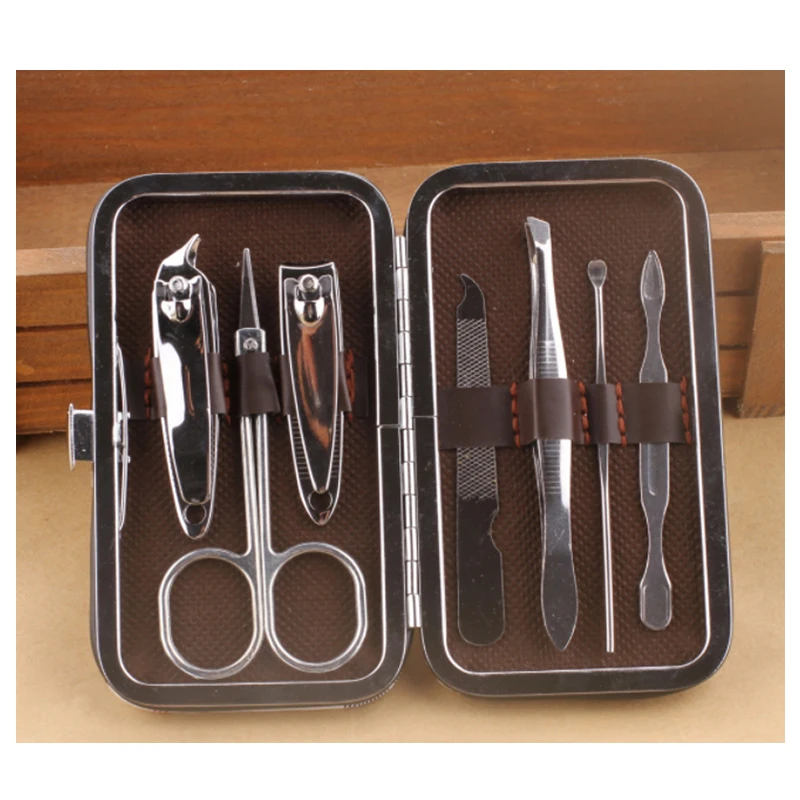 Nail tools Kit Carbon steel 7 sets Nail Clipper Set beauty kits with