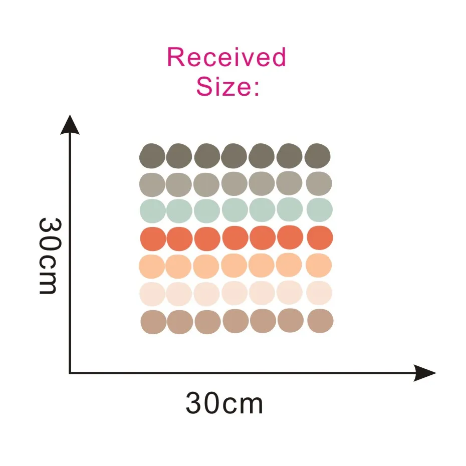Высокое качество красочный горошек стены Стикеры для детской украшения розового и черного цветов с узором в наклейки "точки" Детские Спальня домашний декор - Цвет: CCS4005L