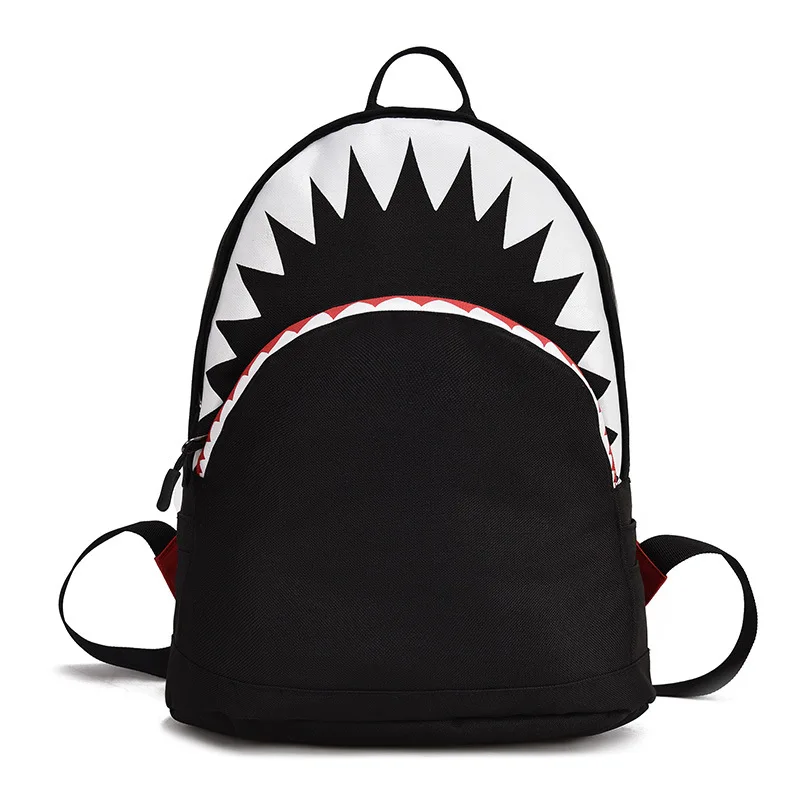  atinfor Small Shark Backpack 3D Kid School Bag Kindergarten Child Canvas Backpack by 2 Size - 32977359593