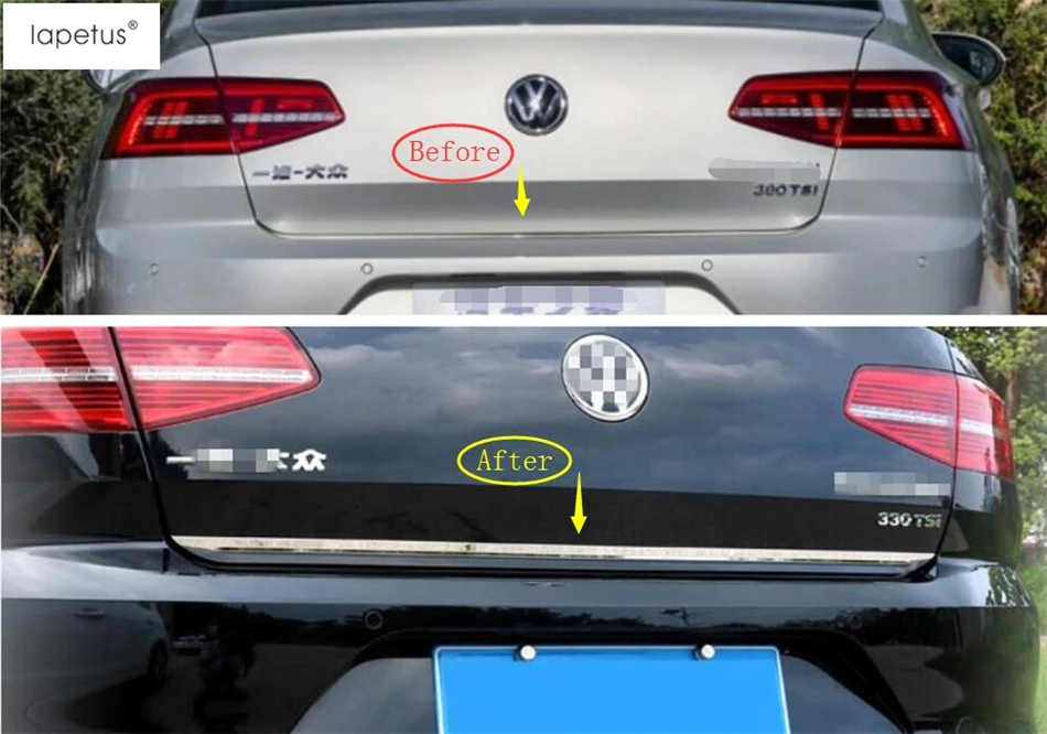 Аксессуары Lapetus для Volkswagen Passat B8 2016-2018 Задняя Крышка багажника отделка дверной