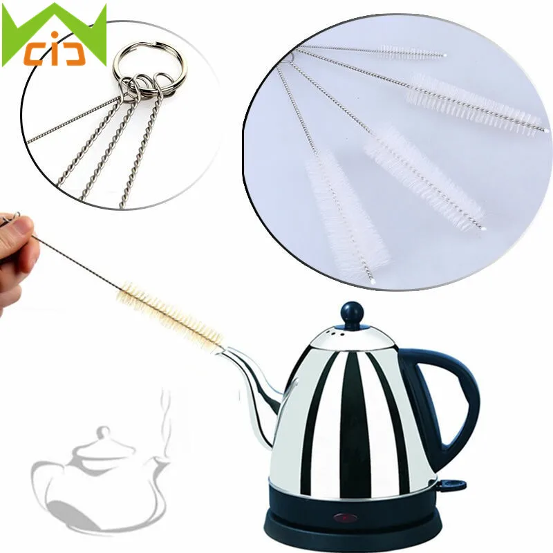 

4Pcs New Stainless Steel Nylon Straw Cleaning Brush Drinking Pipe Tube Bottle Cleaner Baby Bottle Clean Tools