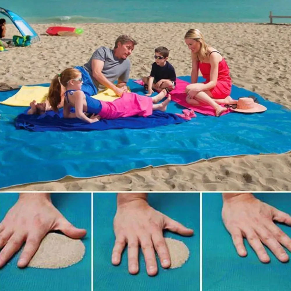 

2 Sizes magic beach mat sand free mat beach folding beach mat sandless outdoor waterproof beach blanket camping picnic mat