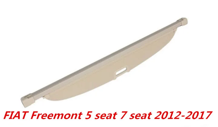 

JIOYNG Car Rear Trunk Security Shield Cargo Cover For FIAT Freemont 5 seat 7 seat 2012-2017 High Qualit Auto Accessories