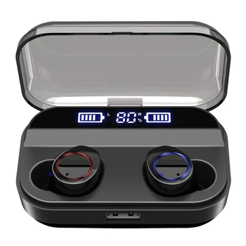 

X11 Tws Wireless Earphone Bluetooth 5.0 Earphones Power Display Contact Control Sport Stereo Cordless Earbuds Headset Charging