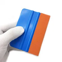 TACARO стеклоочиститель ручные инструменты синий скребок с нецарапающимся тефлоновым краем виниловая пленка инструменты для применения автомобильный Стайлинг скребок