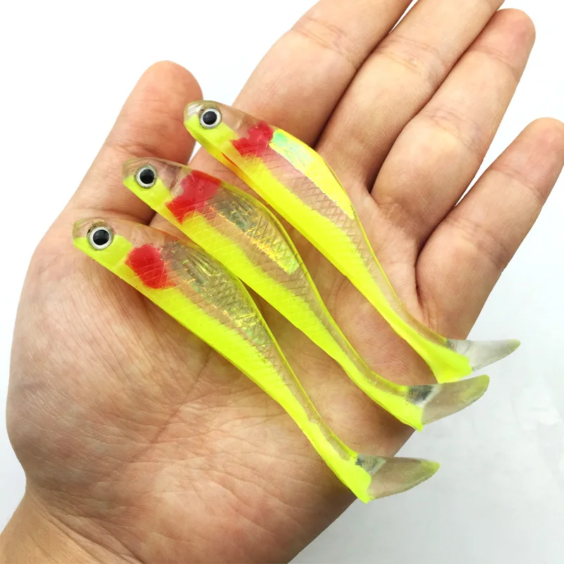 

Artificial Lure 5pcs 8.5cm 5g yoyfishing Fishing Worm Swimbaits Jig Head Soft Lure Fly Fishing Bait Fishing Lure 029