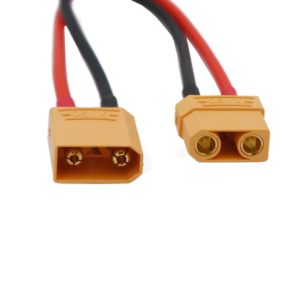 10 шт./лот XT90 зарядный кабель 14AWG силиконовый провод разъем банана для FPV RC Quadcopter