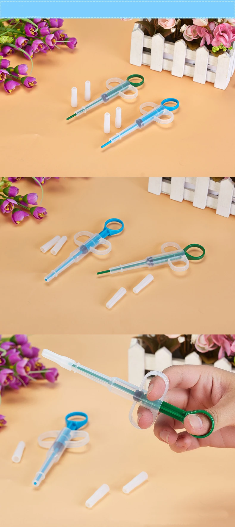 Dog Cat Pet Feeder Piller Medicine Dispenser Capsule Tablet Pill Feeding Injection Needle Kit Pet Puppy Dog Feeder (5)