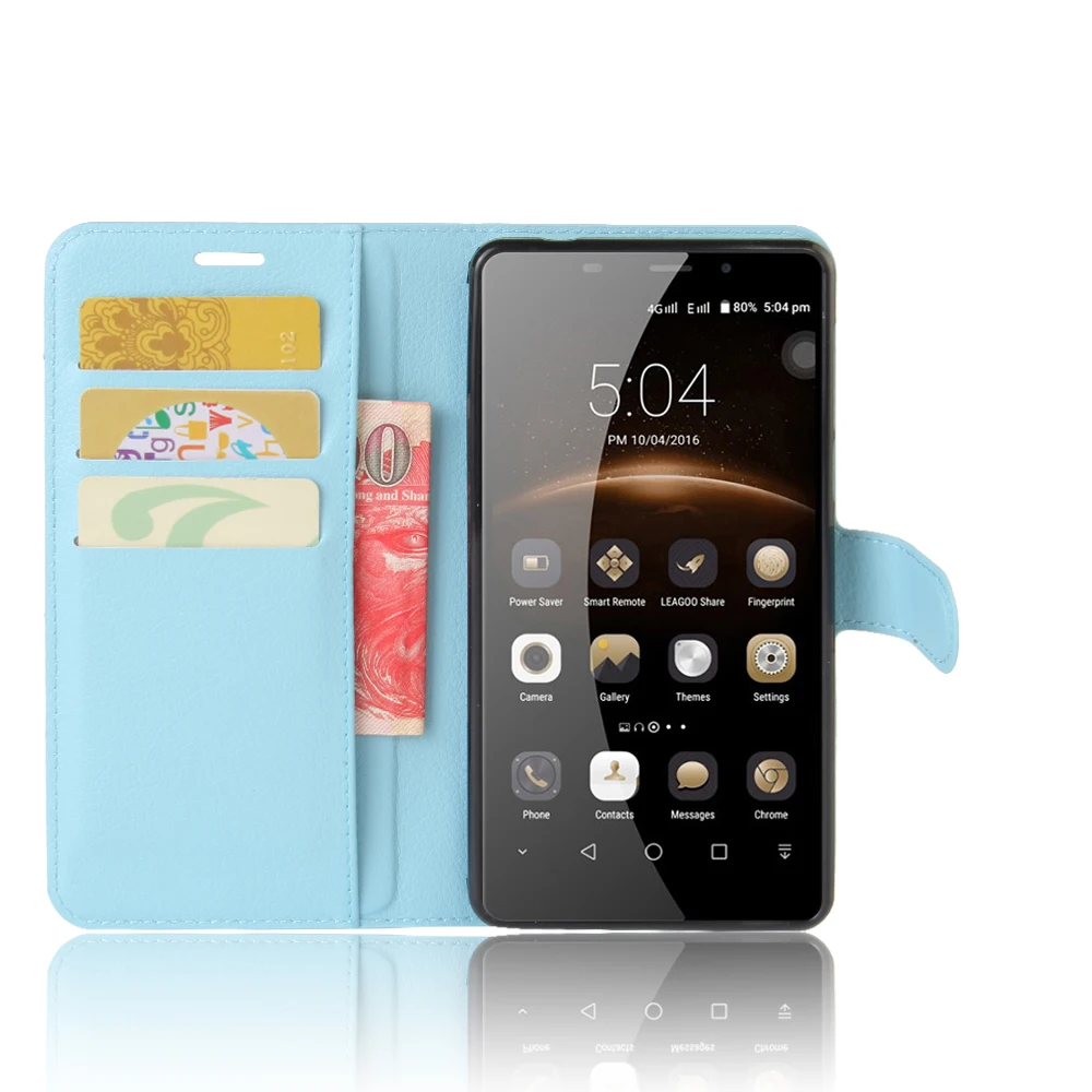 

Leagoo M8 Case Litchi Texture Flip Leather Cover Case for Leagoo M8 Wallet Style Phone Case With Stand Function and Card Slot