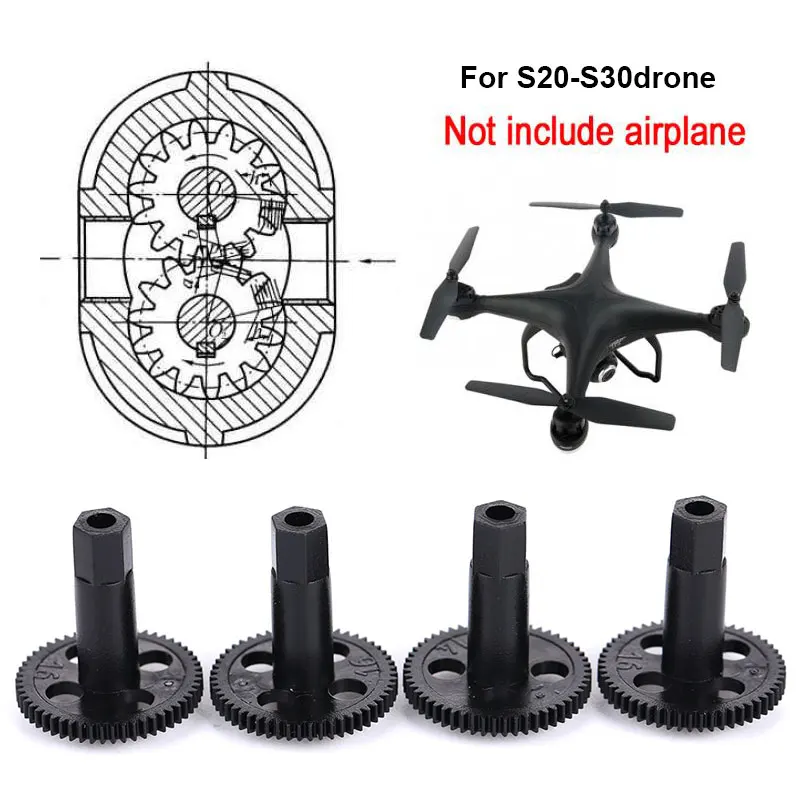 Uav Diy Gear Uav Gear Parts Drone Gear 4pcs for S20-S30 Quadrotor Diy