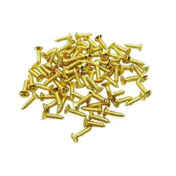 

50 3 * 12mm electric guitar bass screws for Pickguard back panel mounting DIY Luthier tool Pickguard screw GYH