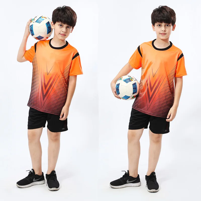 Детские футбольные комплекты для подростков; футбольные футболки для мальчиков; спортивные костюмы; Спортивный костюм с принтом по индивидуальному заказу