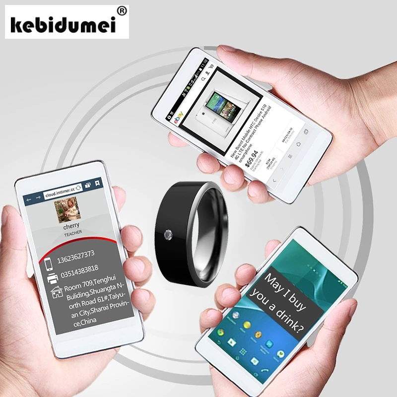 Смарт-кольцо kebidumei Jakcom MJ02 новая технология Волшебный палец NFC кольцо для Android Windows