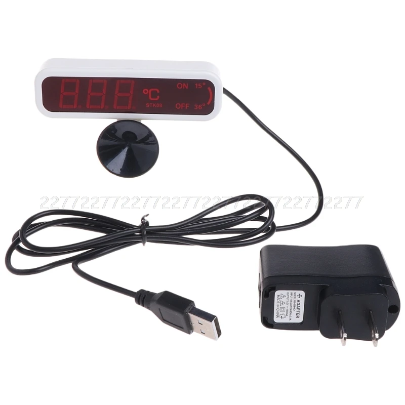 

LED Waterproof Submersible Thermometer Fish Aquarium Water Tank Temperature Test JUL05