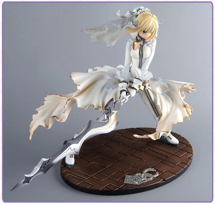 23 см аниме Fate/stay Night GSC EXTRA CCC белое платье сабля невеста фигурка Модель Коллекция Fate Night Girl фигурка кукла Новинка