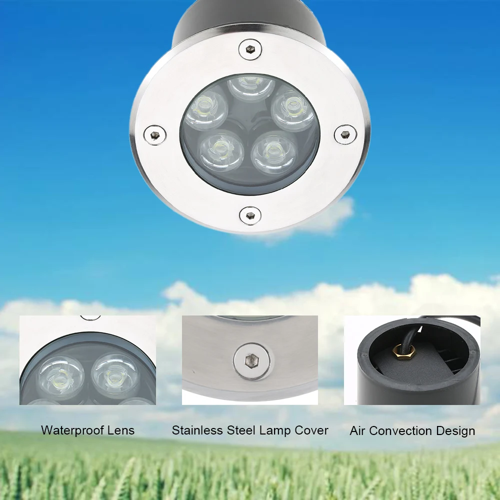 Caminho à Prova Luzes do Ponto 5led ao ar Tomshine Livre Solar Enterrado Lâmpadas Jardim Gramado Luz Powered Luzes Subterrâneas Deck Dwaterproof Água 10 Cheap Lâmpadas subterrâneas
