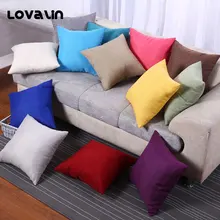 

Lovalin Cushion Cover Solid Color Simple Style Cushion Case for Sofa Chair Seat Living Room Decor 18*18inch Housse De Coussin