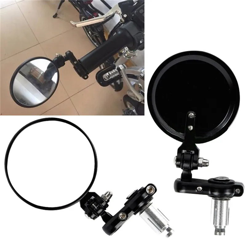 Motorcycle Bar End Mirrors Handlebar Mirror Motocross Cafe Racer For