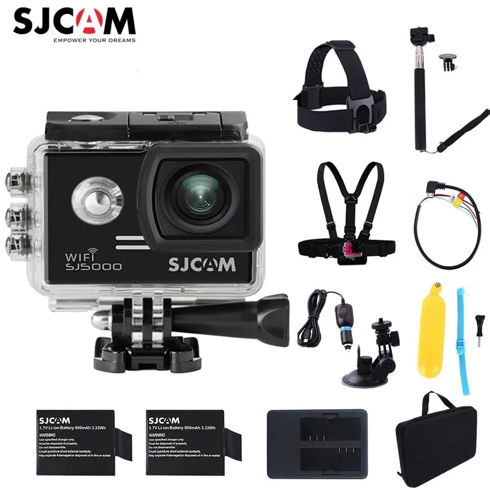 100% Оригинальные SJCAM SJ5000 Wi-Fi Novatek96655 14MP Дайвинг 30m водонепроницаемый мини Спорт