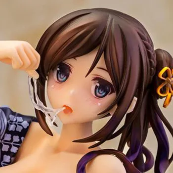 

18cm Japanese anime figure sexy girl ukata ver action figure collectible model toys for boys