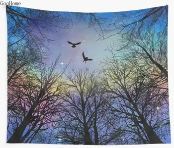 

Wisdom Of The Night Wall Tapestry Beach Towel Polyester Blanket Yoga Shawl Mat