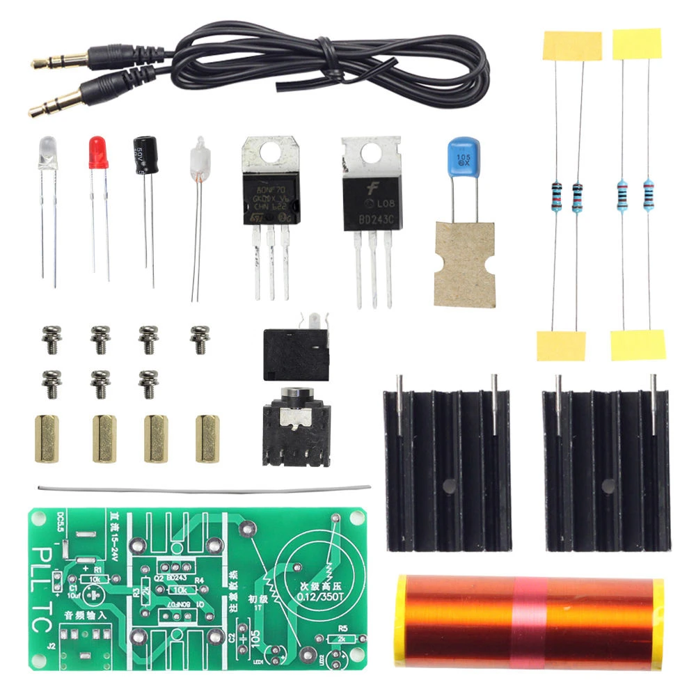 MLLSE Mini Tesla Coil Plasma Speaker Kit Electronic Field