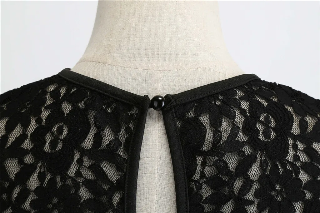 Женское Ретро винтажное платье Одри Хепберн Элегантная туника Vestidos плюс размер