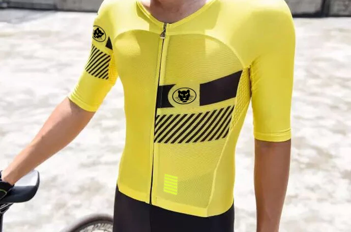 Runchita мужские ropa ciclismo verano hombre conjuntos 9d mtb летние шорты рукавом облегающий велосипедный костюм трикотаж pro team желтый