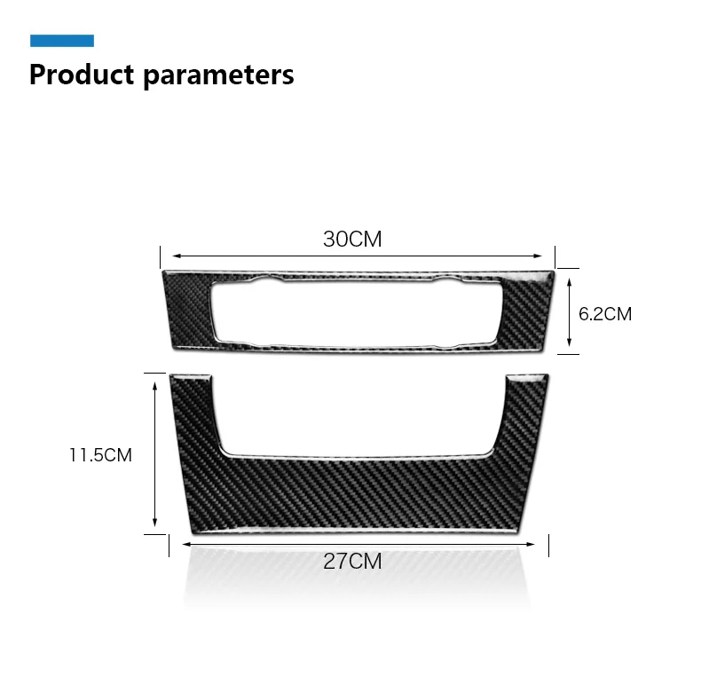 BMW 3 Series E90 E92 E93 Accessories Car Interior Carbon Fiber Air Conditioning CD Panel Cover Trim Decorations (12)