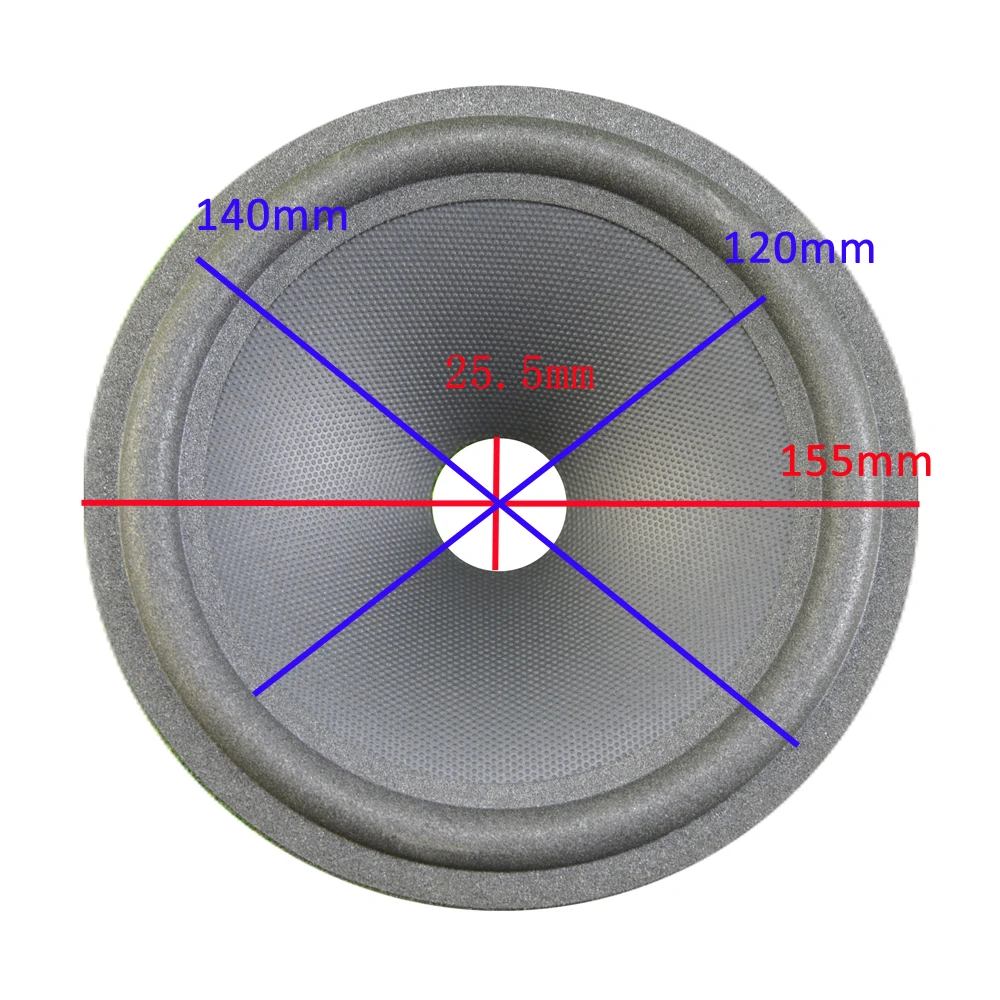 6,5 дюймов громкий динамик бумажный конус(155 мм* 140 мм* 120 мм* 25,5 мм) 35 мм высота с поролоновым краем белье внутри динамик сабвуфер бумажный конус