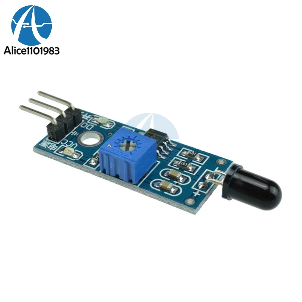 

2pcs 3.3v 5v Flame Detection Sensor IR Infrared Receiver Control Drive Board Controller Module Wide Voltage LM393 Comparator