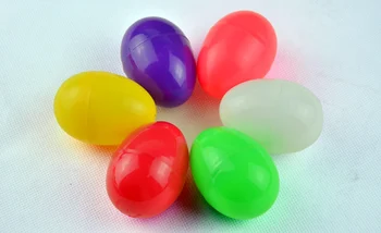 

4*6cm opening promotional lottery egg ball 6 color game ball pingpong ball raffle open plastic hollow ball