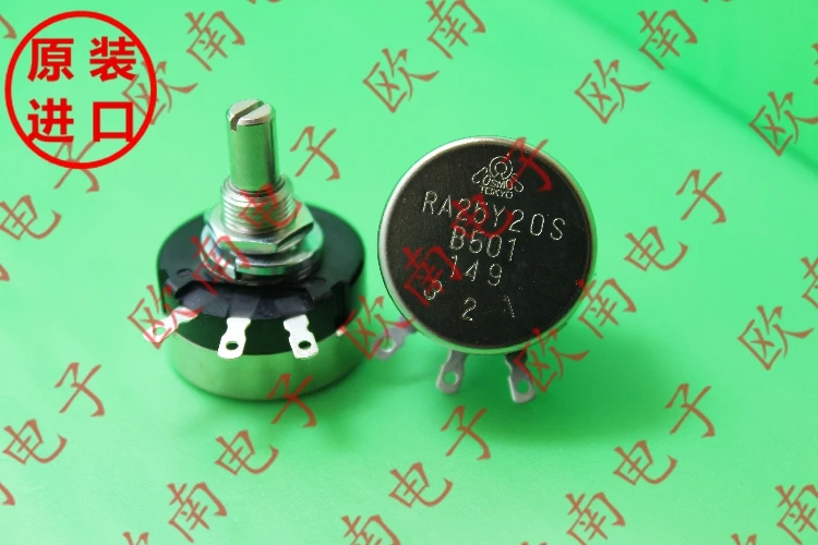 [VK] Японский потенциометр TOCOS RA25Y20S RA25Y 20S B501 500R вал 20 мм|switch switch|switch europeswitch potentiometer |