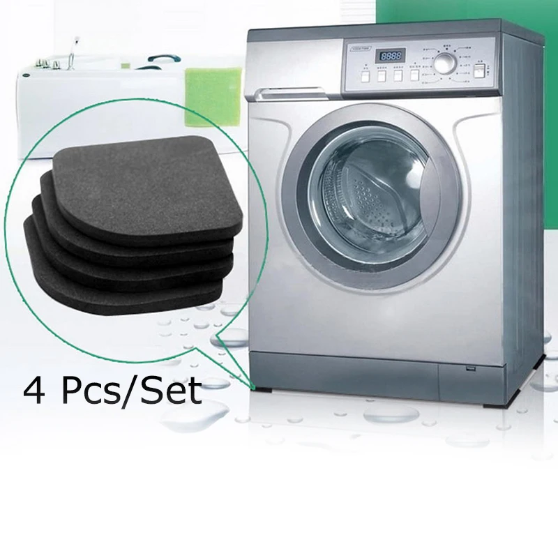 

4Pcs/Set Home Practical Refrigerator Anti-vibration Pad Mat For Washing Machine Shock Pads Non-slip Mats #256647