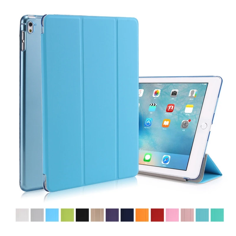 For iPad Pro 9.7" case Ultra Slim pu leather Smart Cover For New iPad