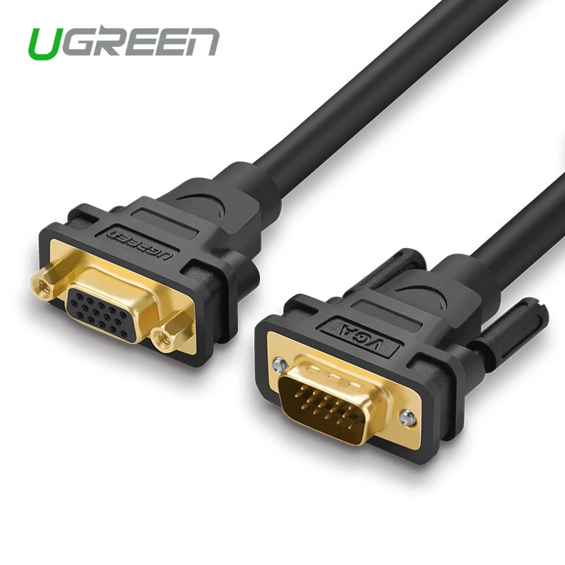 Ugreen Cable de extensión vga macho a hembra para ordenador, cable de vídeo de + 6 alargamiento para proyector HDTV, 2/3 m|video cable|extension cablecable male - AliExpress