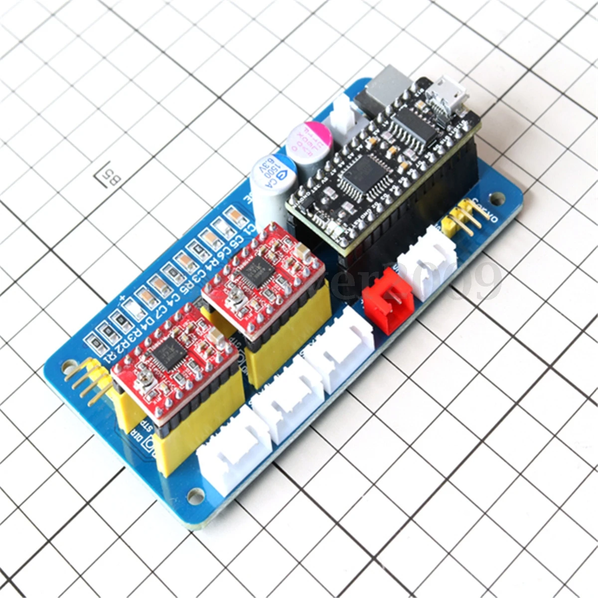 2 оси USB чпу шаговый двигатель плата управления драйвер 12V Мощность для лазерного гравера(6,8